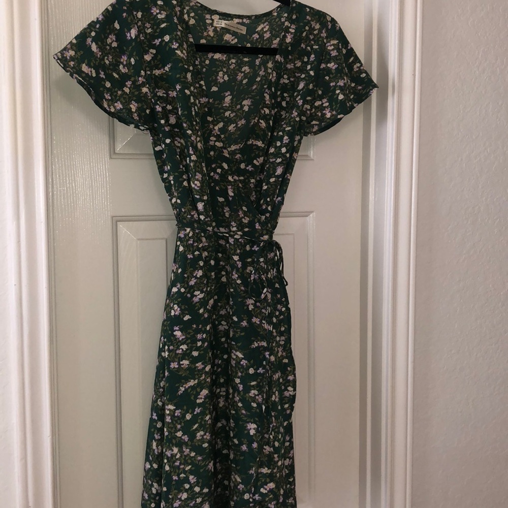 Women’s Wrap Dress Green